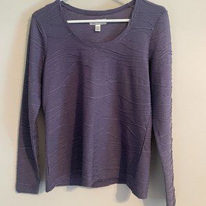 Dress Barn -- Purple Long Sleeve Top - PM